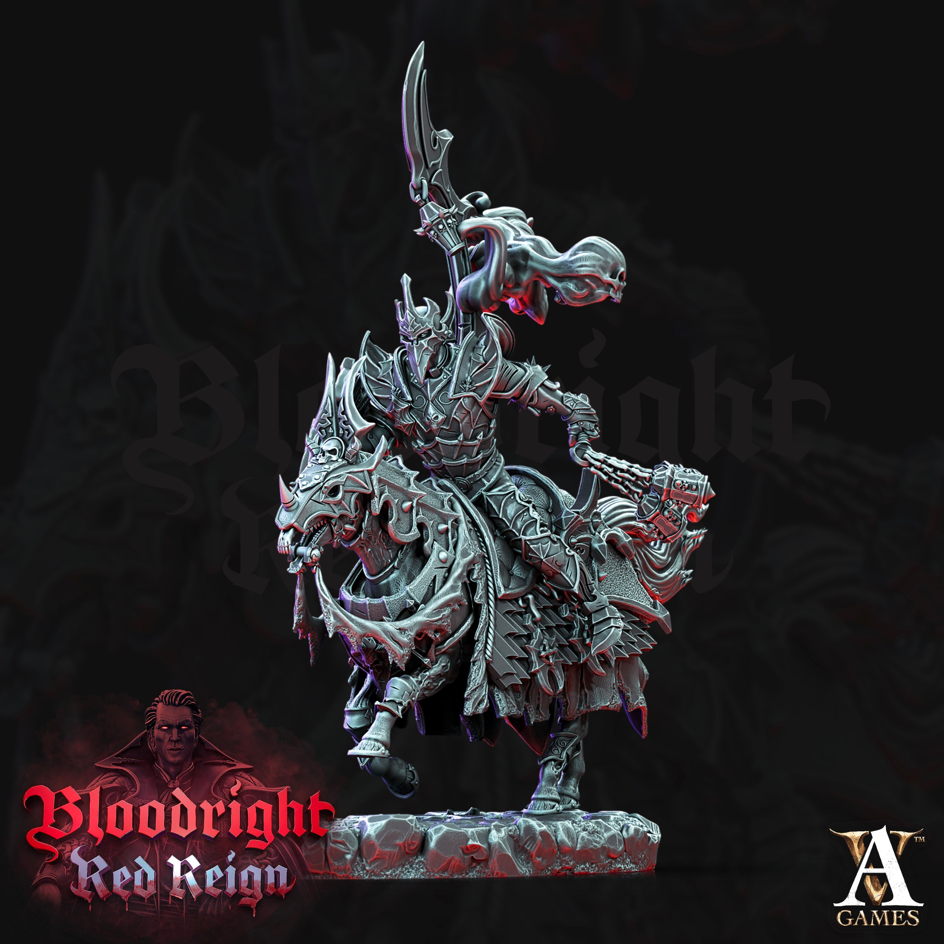 Dread Hussar Unit (4) - Bloodright Vampires Archvillain Games