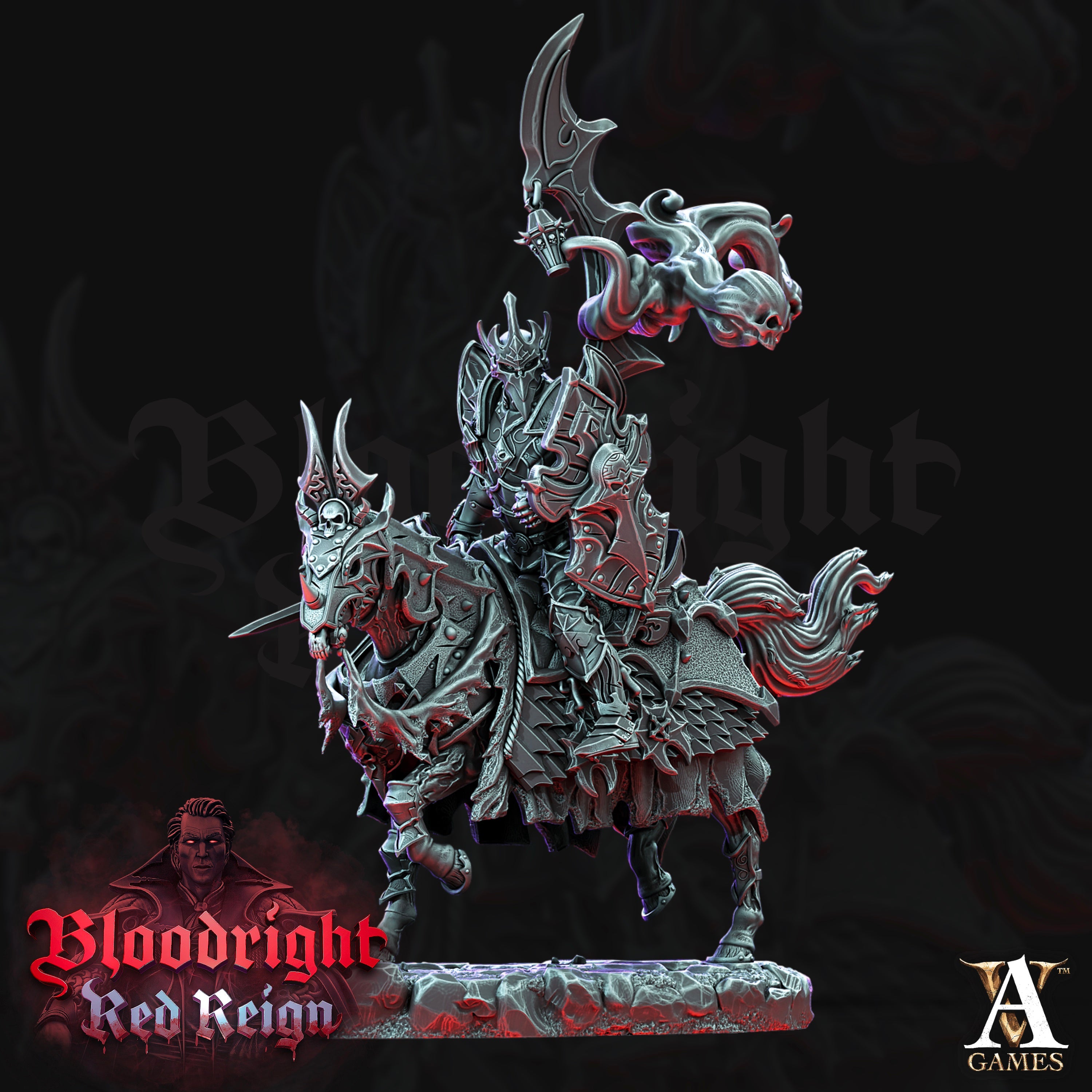 Dread Hussar Unit (4) - Bloodright Vampires Archvillain Games