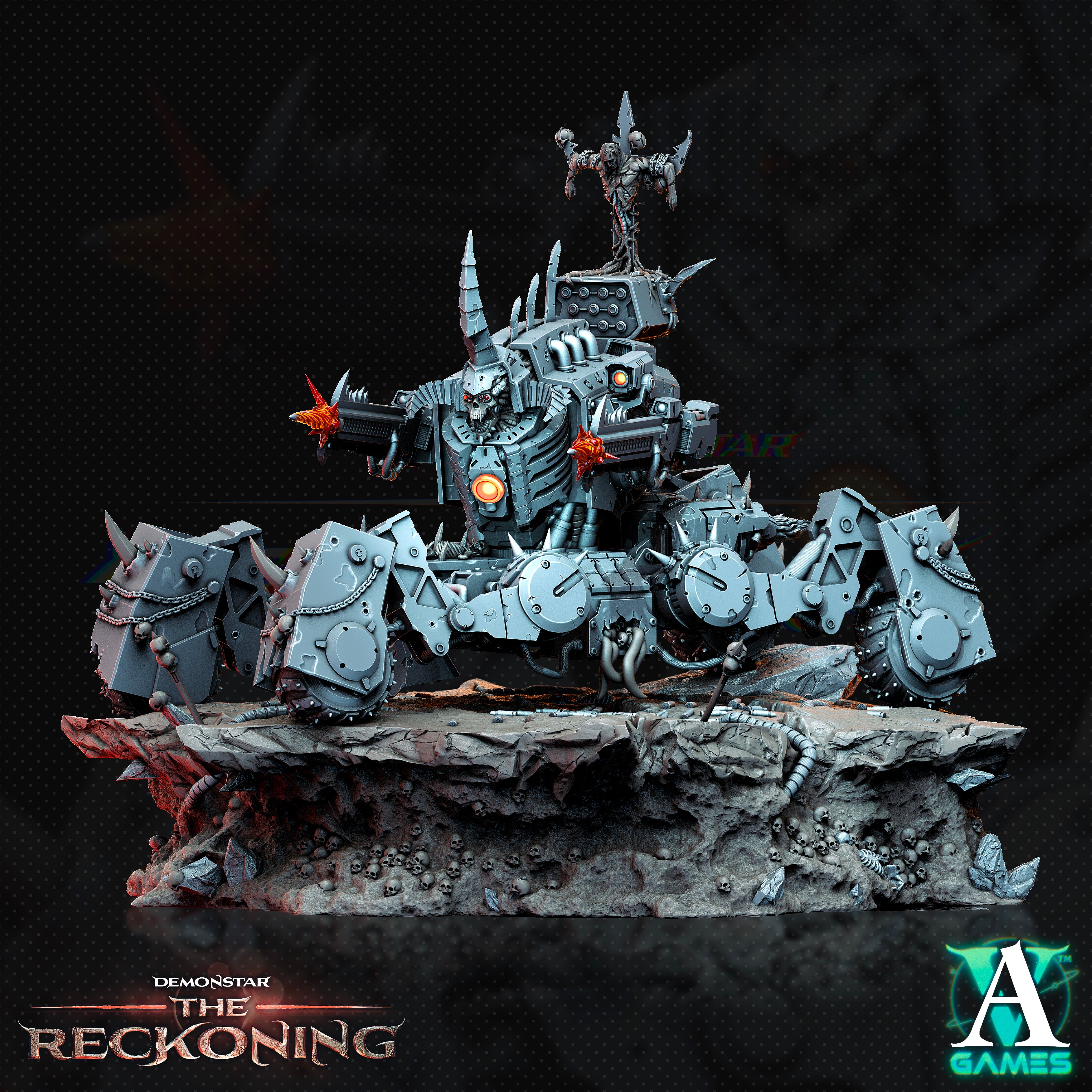 Kaus Chaosbred Dreadnaught - Demonstar Scions Archvillain Games