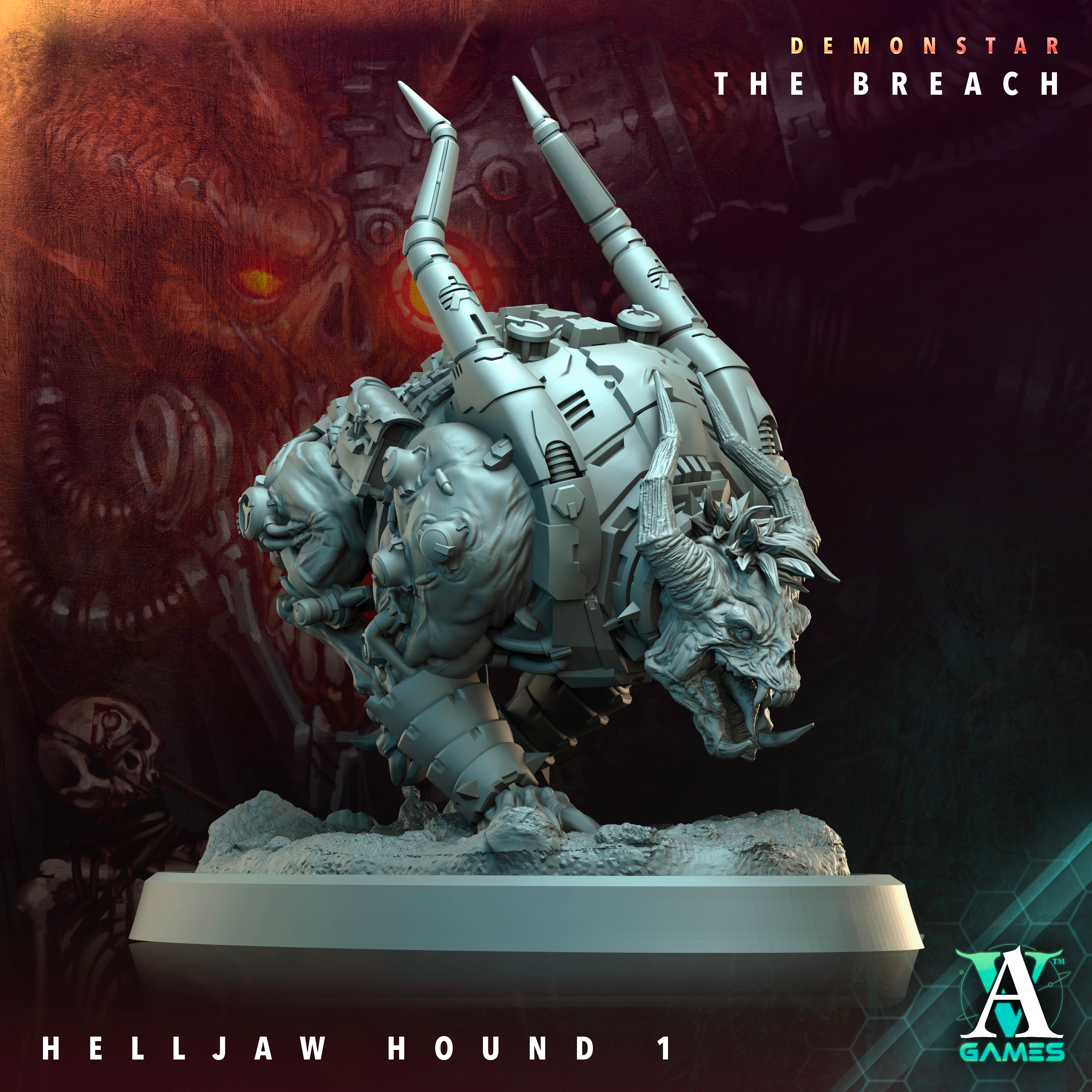 Helljaw Hound Squad (5) - Demonstar Scions Archvillain Games