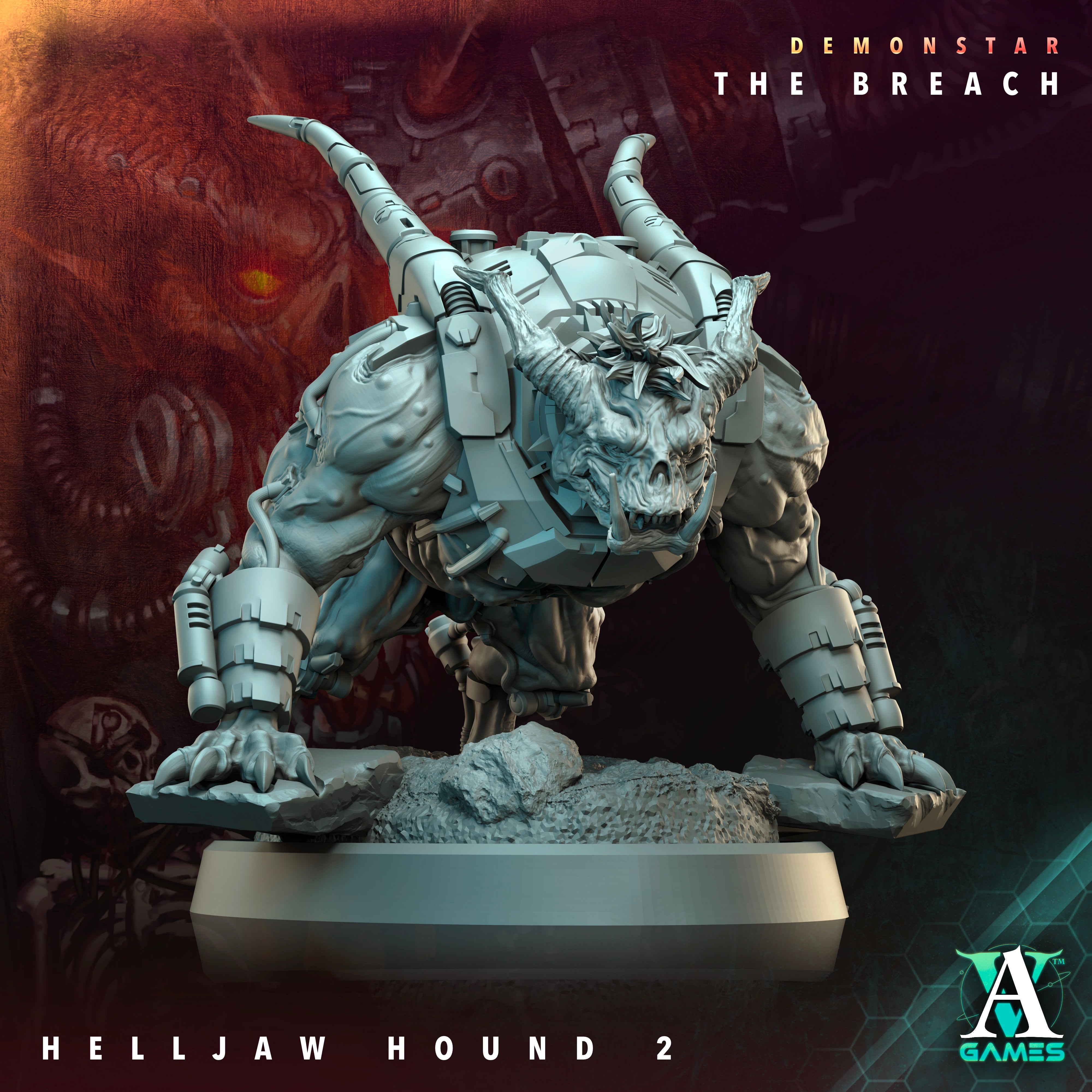 Helljaw Hound Squad (5) - Demonstar Scions Archvillain Games