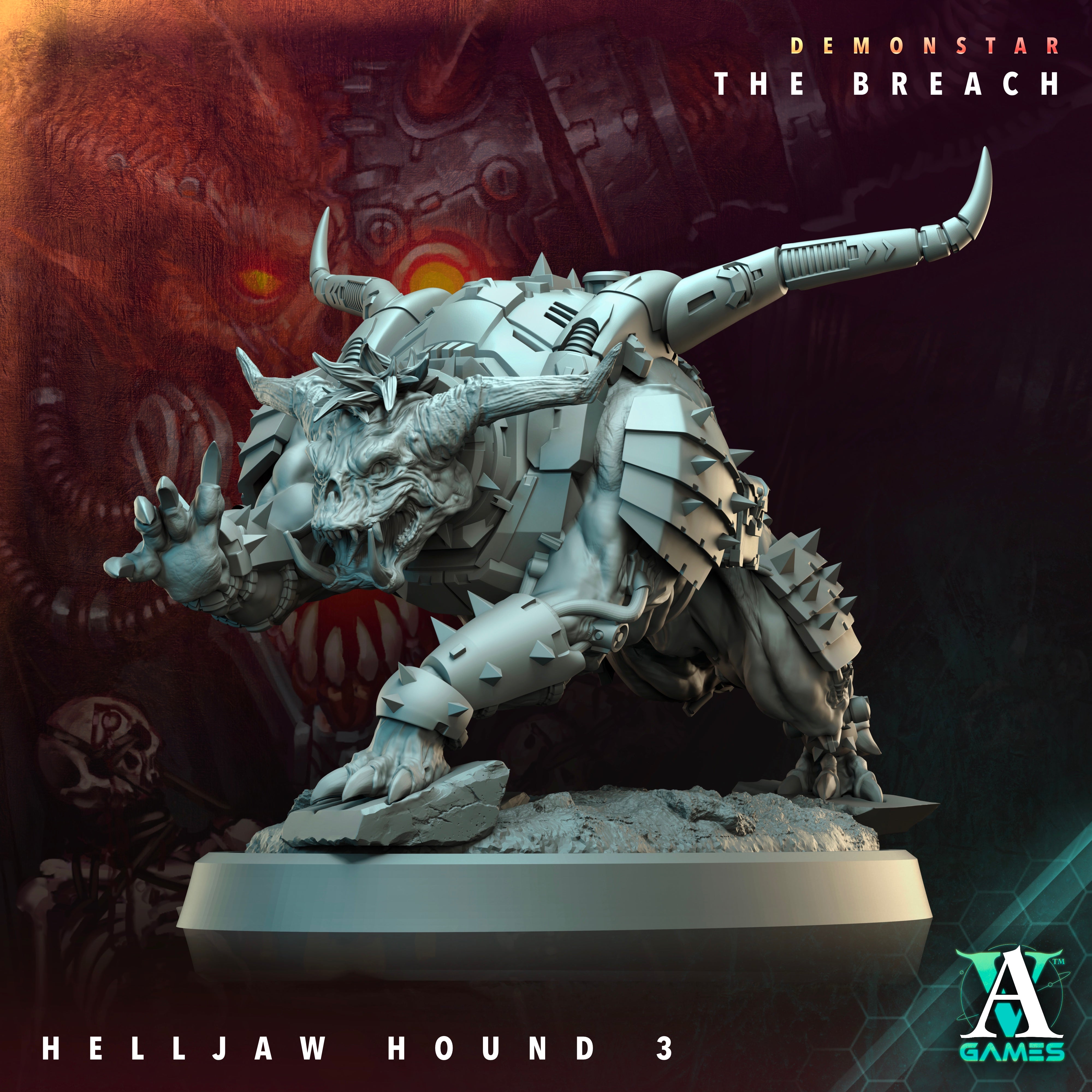 Helljaw Hound Squad (5) - Demonstar Scions Archvillain Games