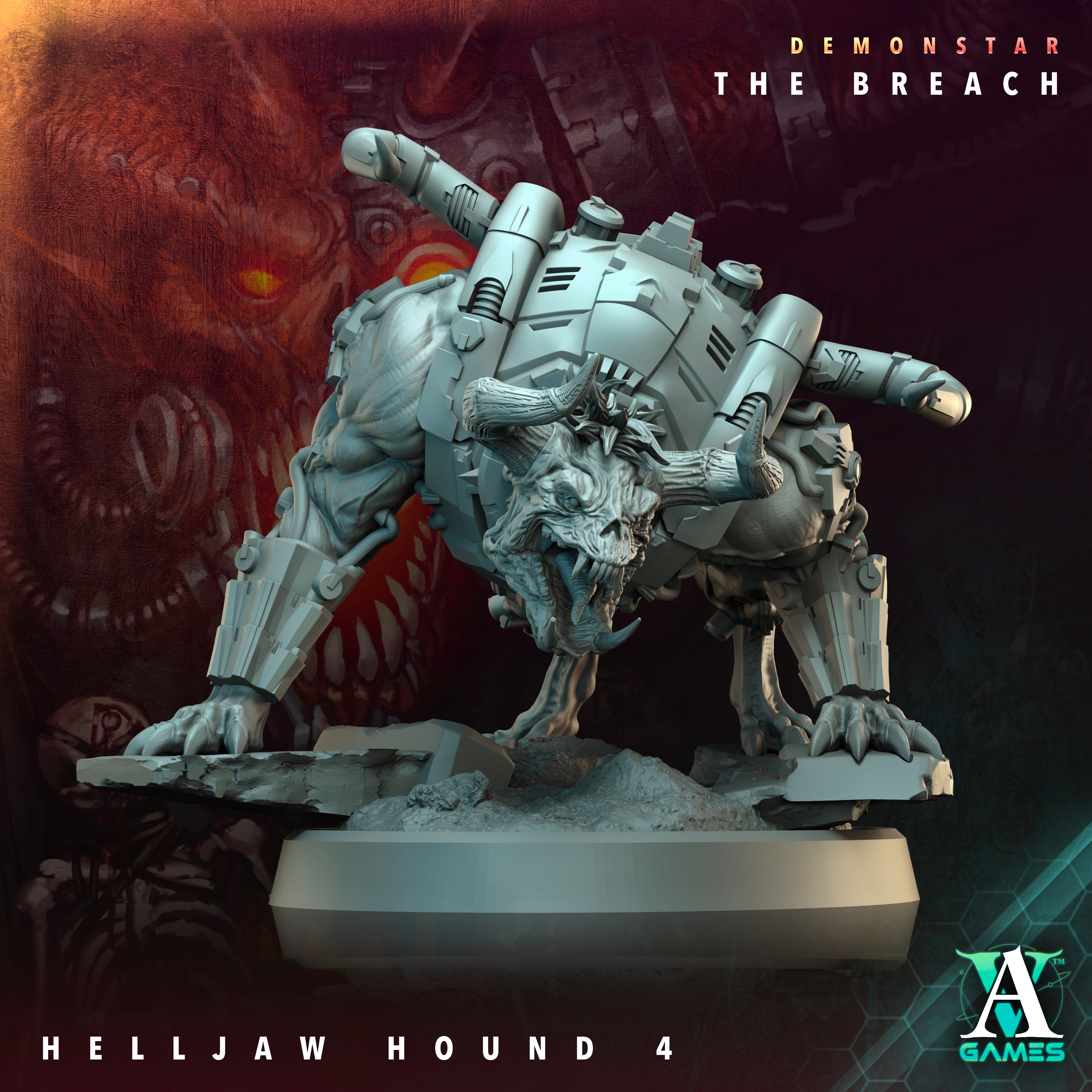 Helljaw Hound Squad (5) - Demonstar Scions Archvillain Games