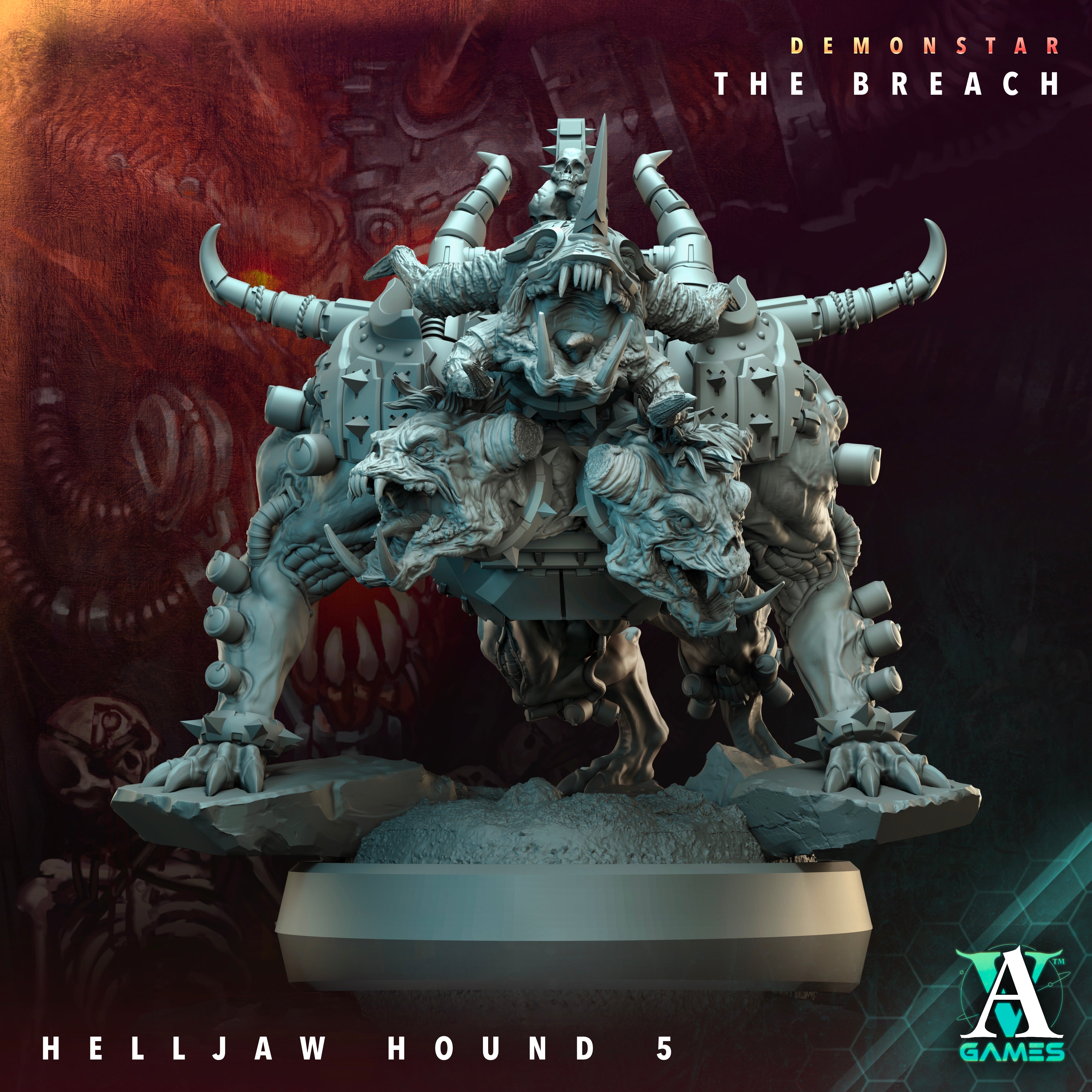 Helljaw Hound Squad (5) - Demonstar Scions Archvillain Games