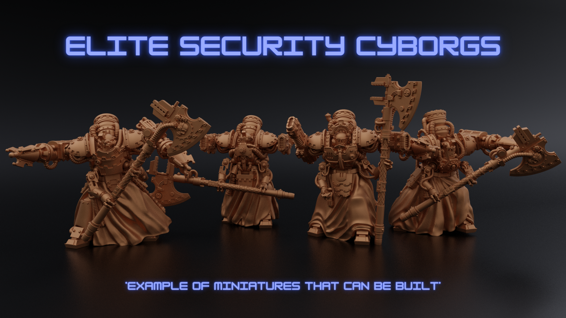 Elite Security Cyborg unit (3) Realm of Gears