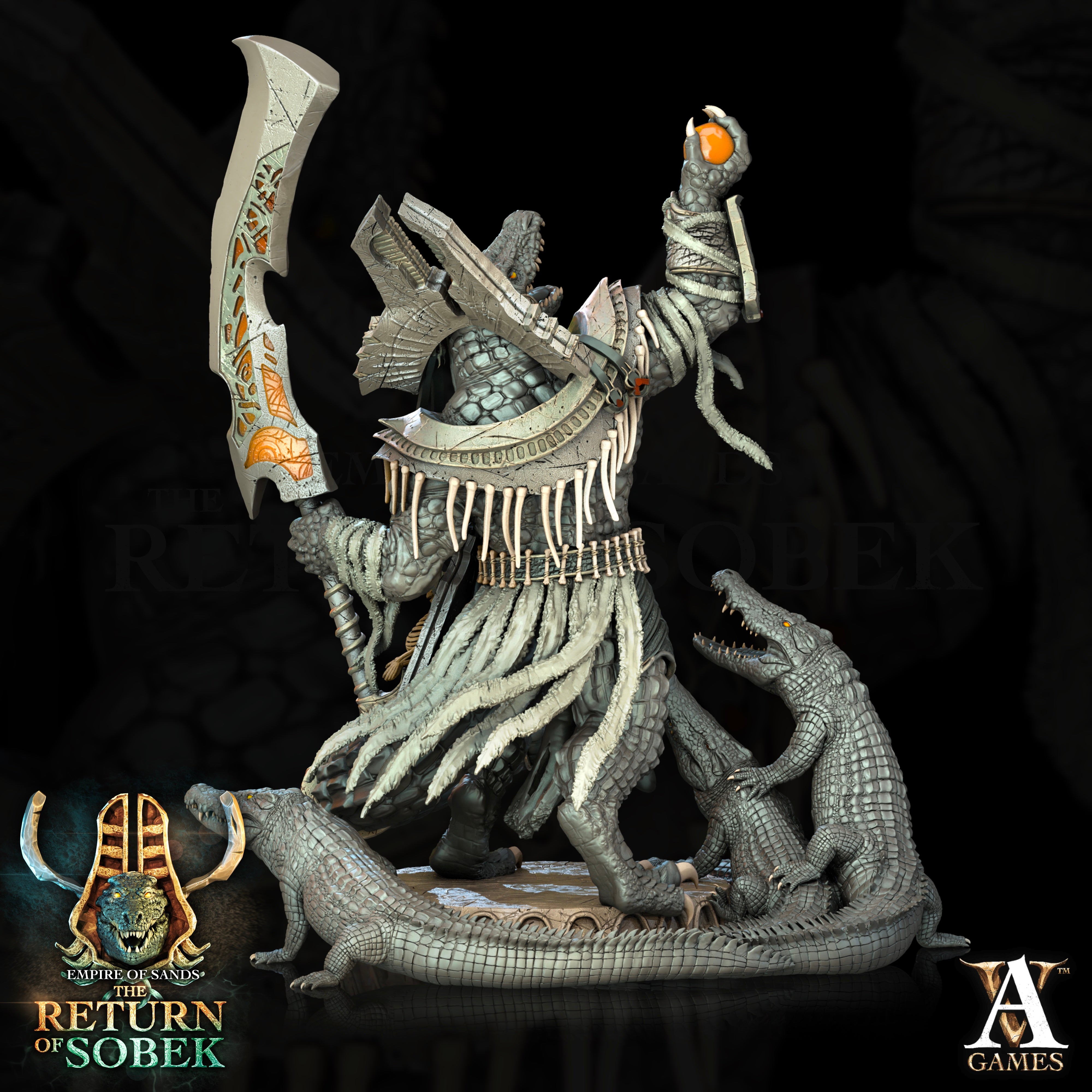 Scion of Sobek, Aspect of the Black River - Ankh Overlords Archvillain Games