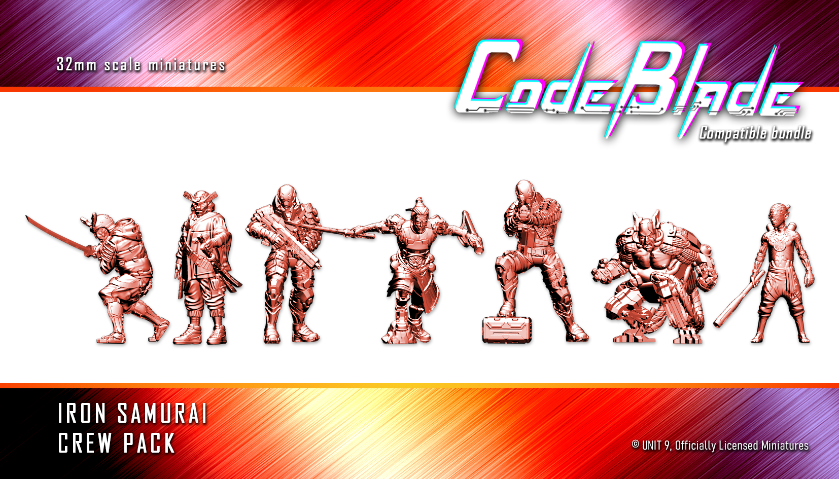 Iron Samurai Crew Pack - CodeBlade compatible Unit 9