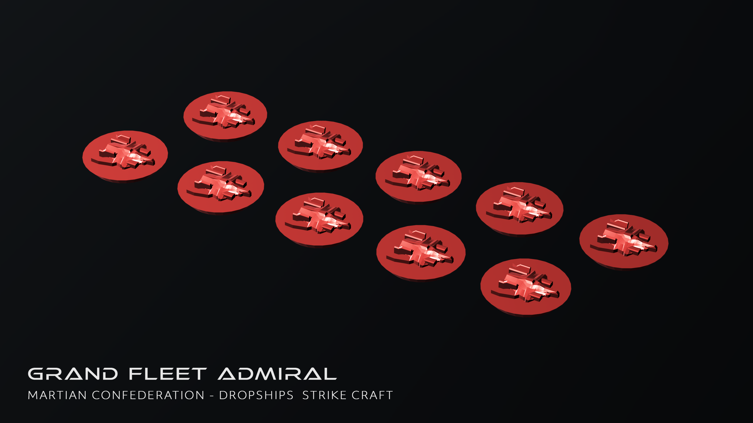 Martian Confederation - Strike Craft Packs (10) Grand Fleet Admiral