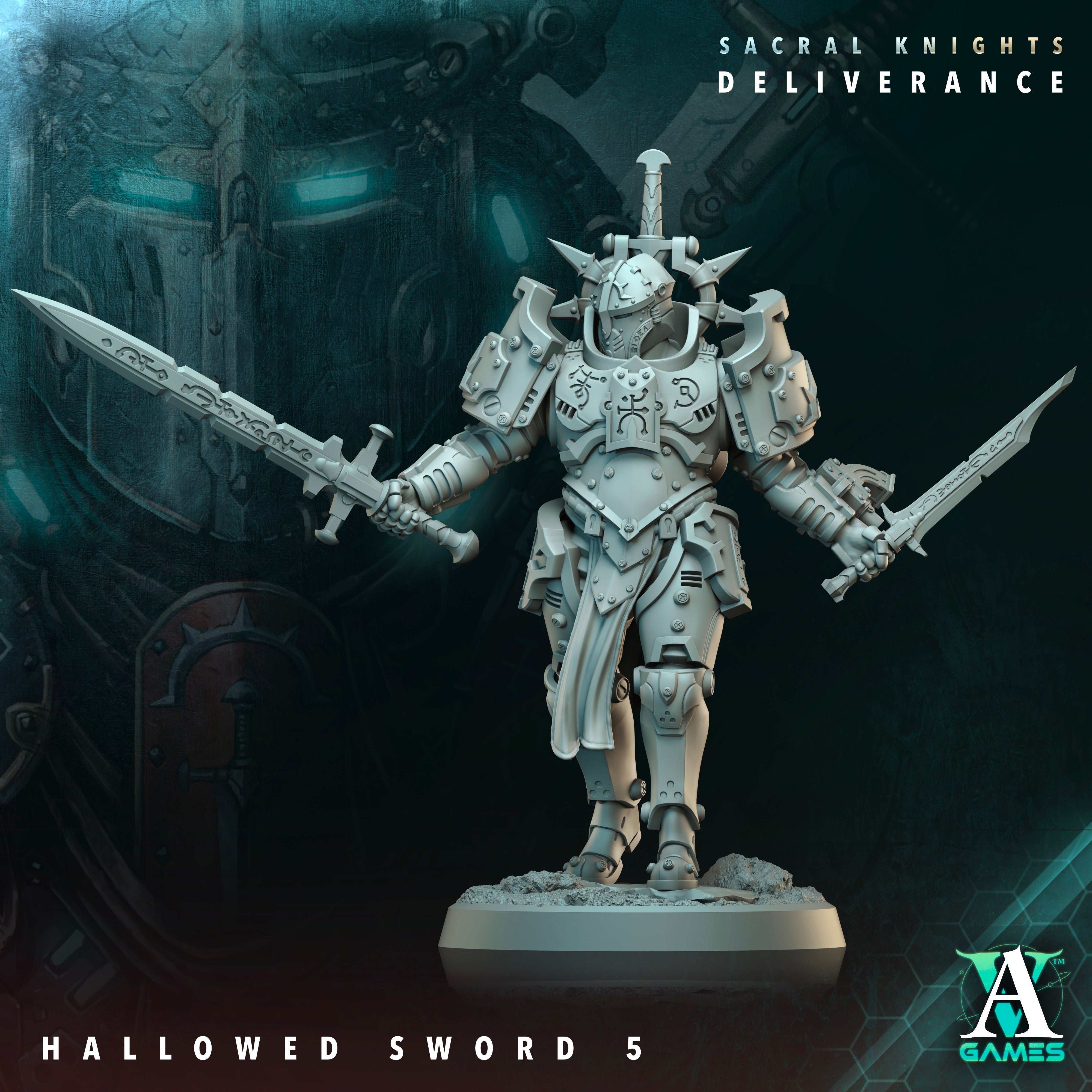 Hallowed Swords Squad (6) - Astral Crusaders Archvillain Games