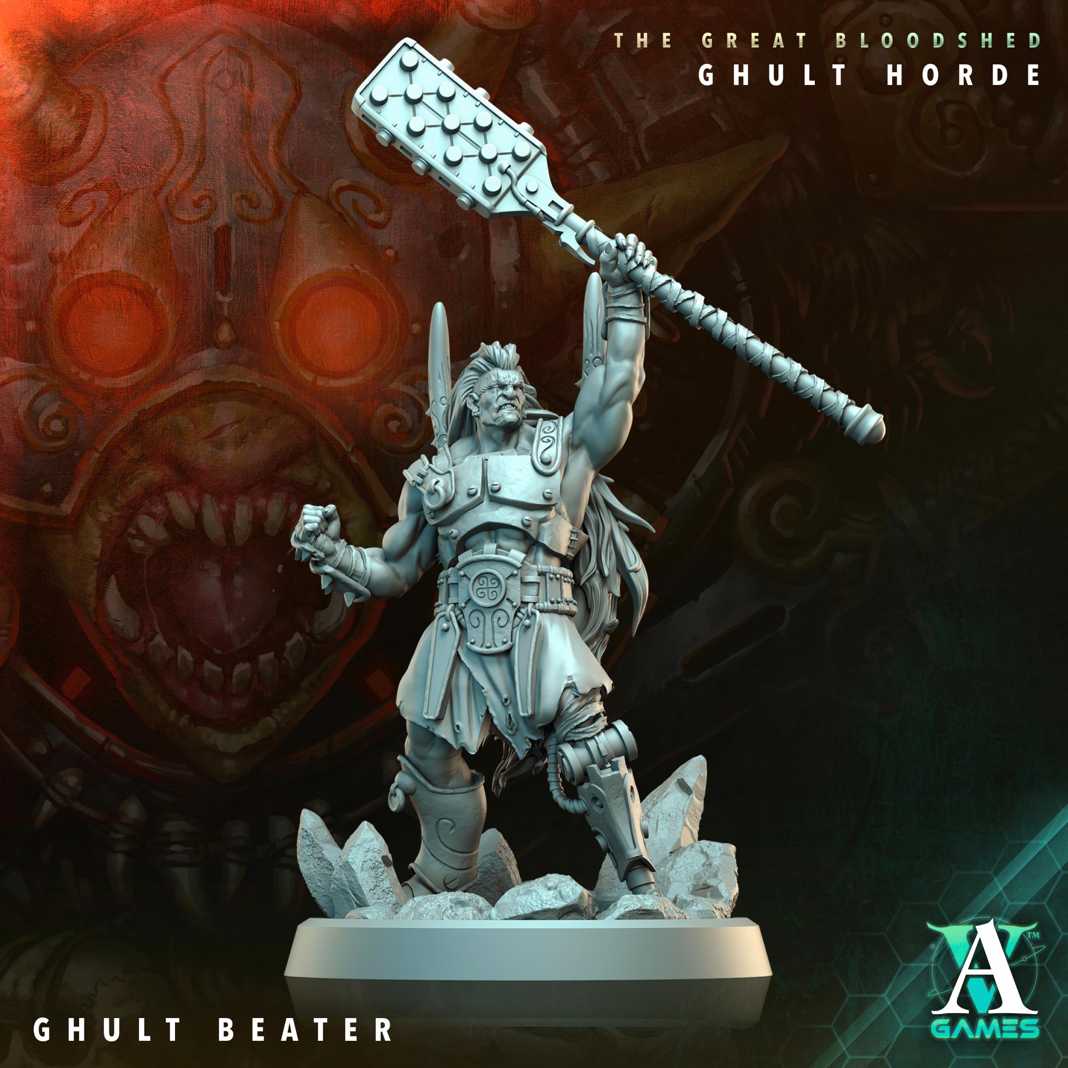 Ghult Beater - Ghult Orcs Archvillain Games