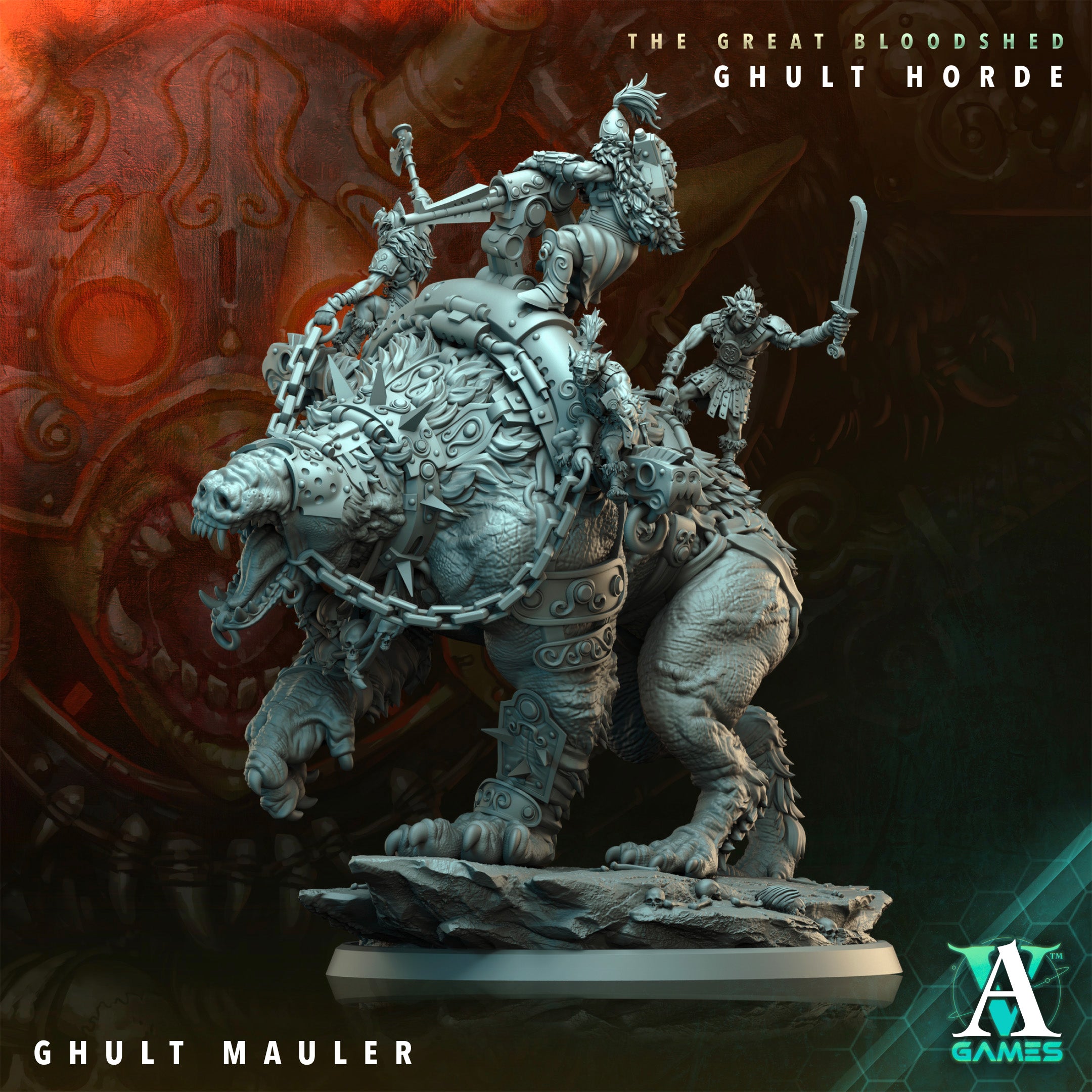 Ghult Mauler - Ghult Orcs Archvillain Games