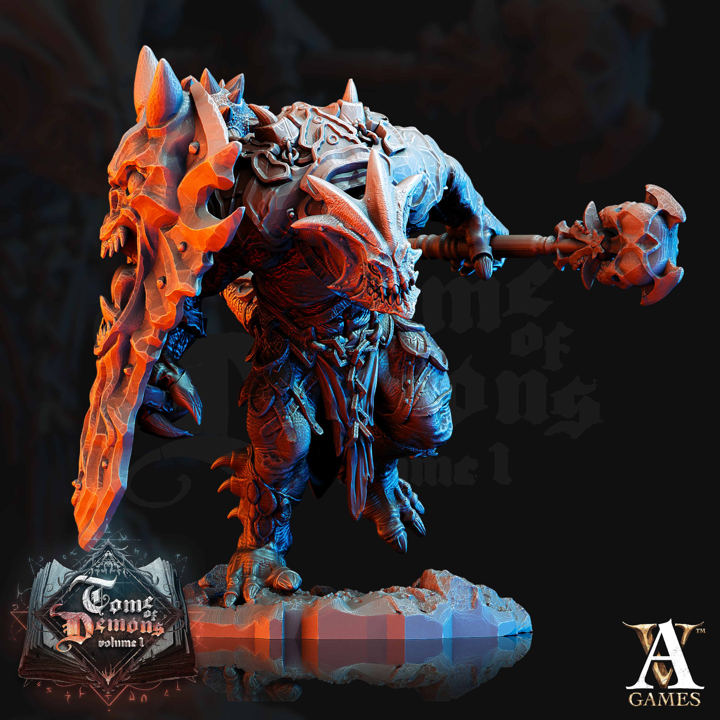 Outworld Vanguard unit (4) - Endbringer Demons Archvillain Games