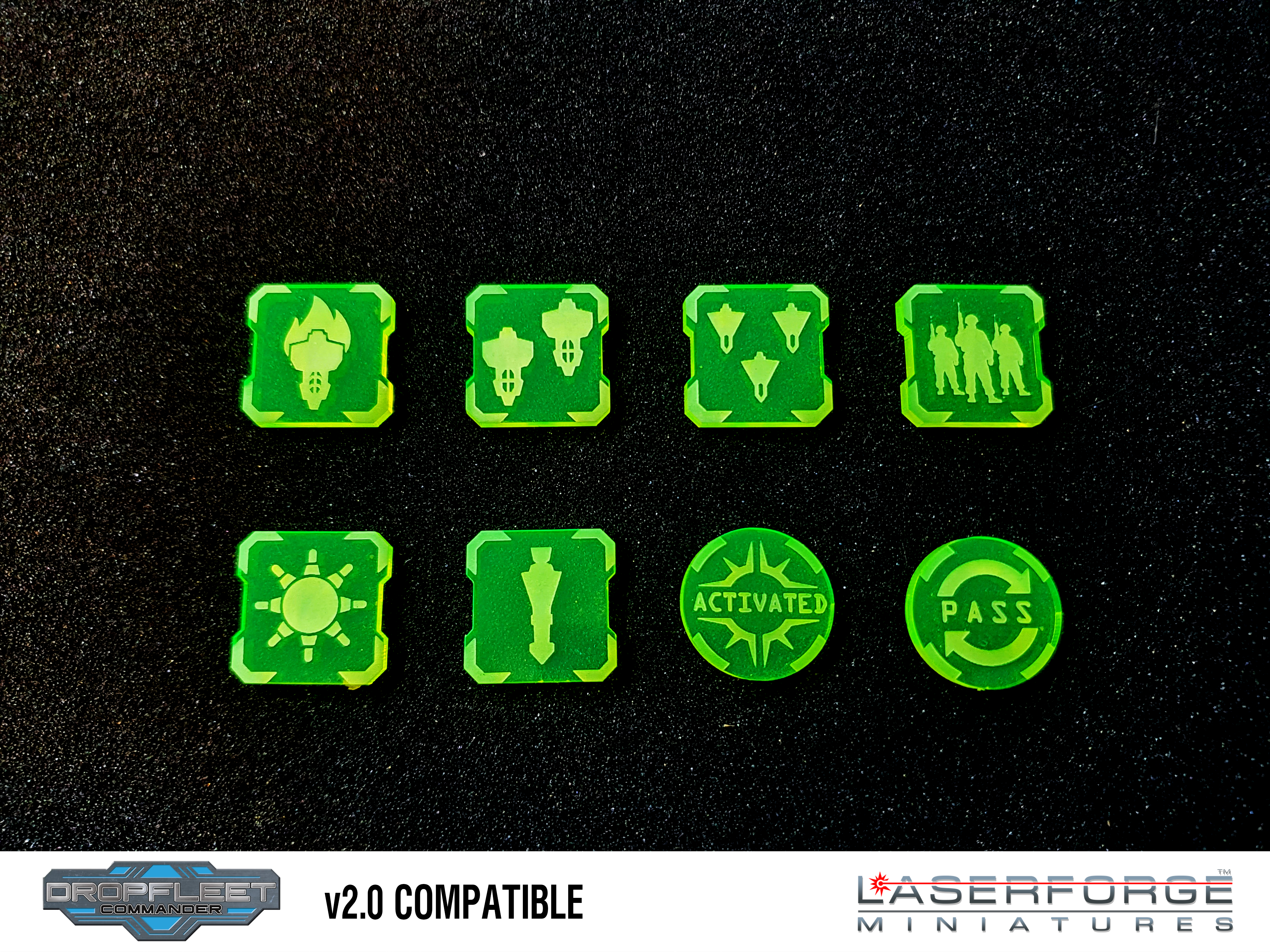 Dropfleet Commander - Assets Token Pack Laserforge Miniatures