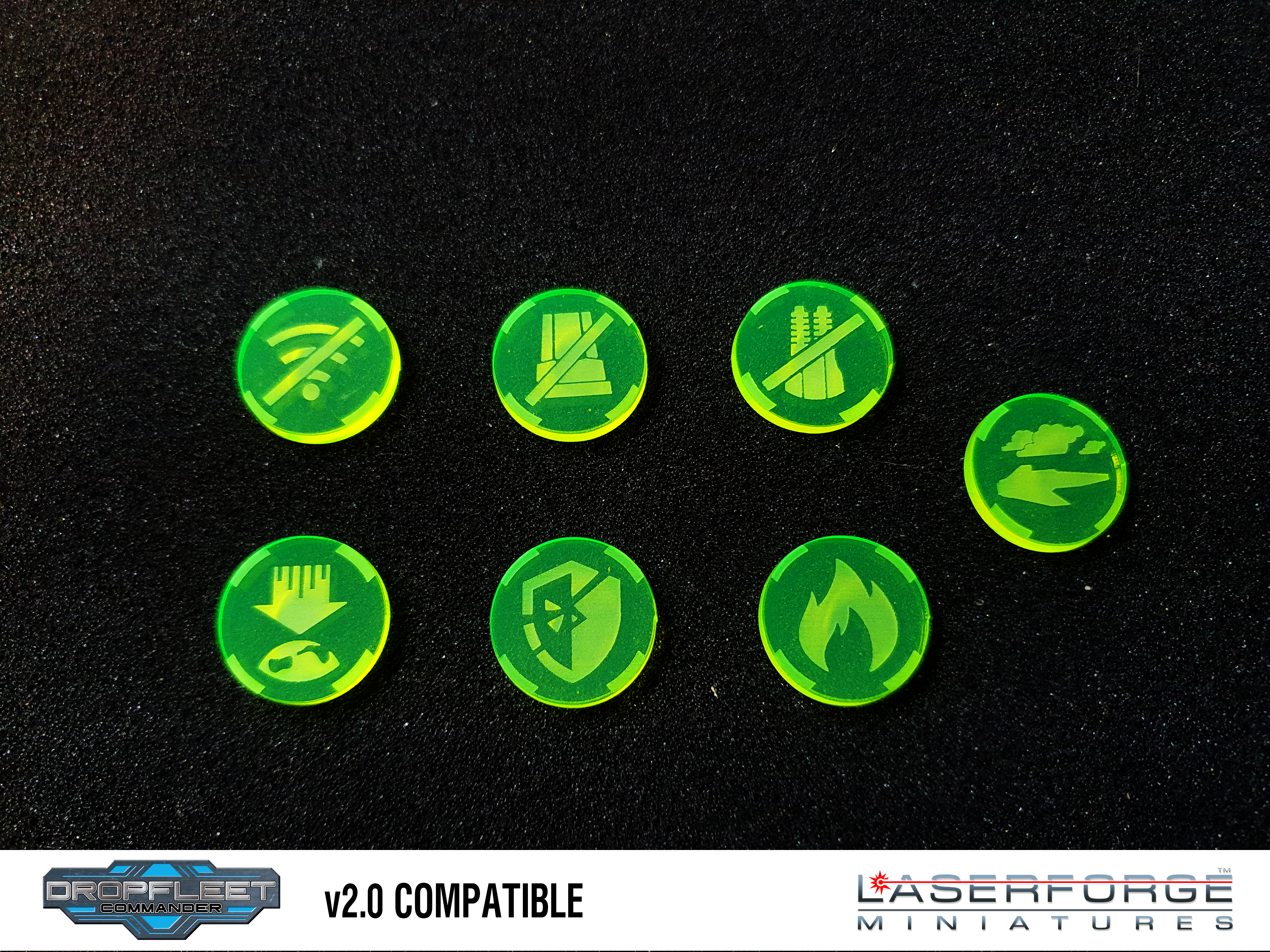 Dropfleet Commander - Critical Damage Token Pack Laserforge Miniatures