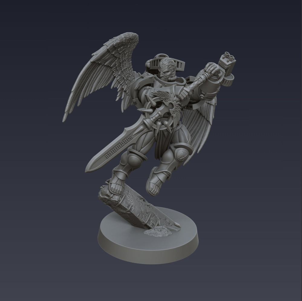 Sanguinary Angel v4 - Bloodbound Cyberbrush 3D Pulse