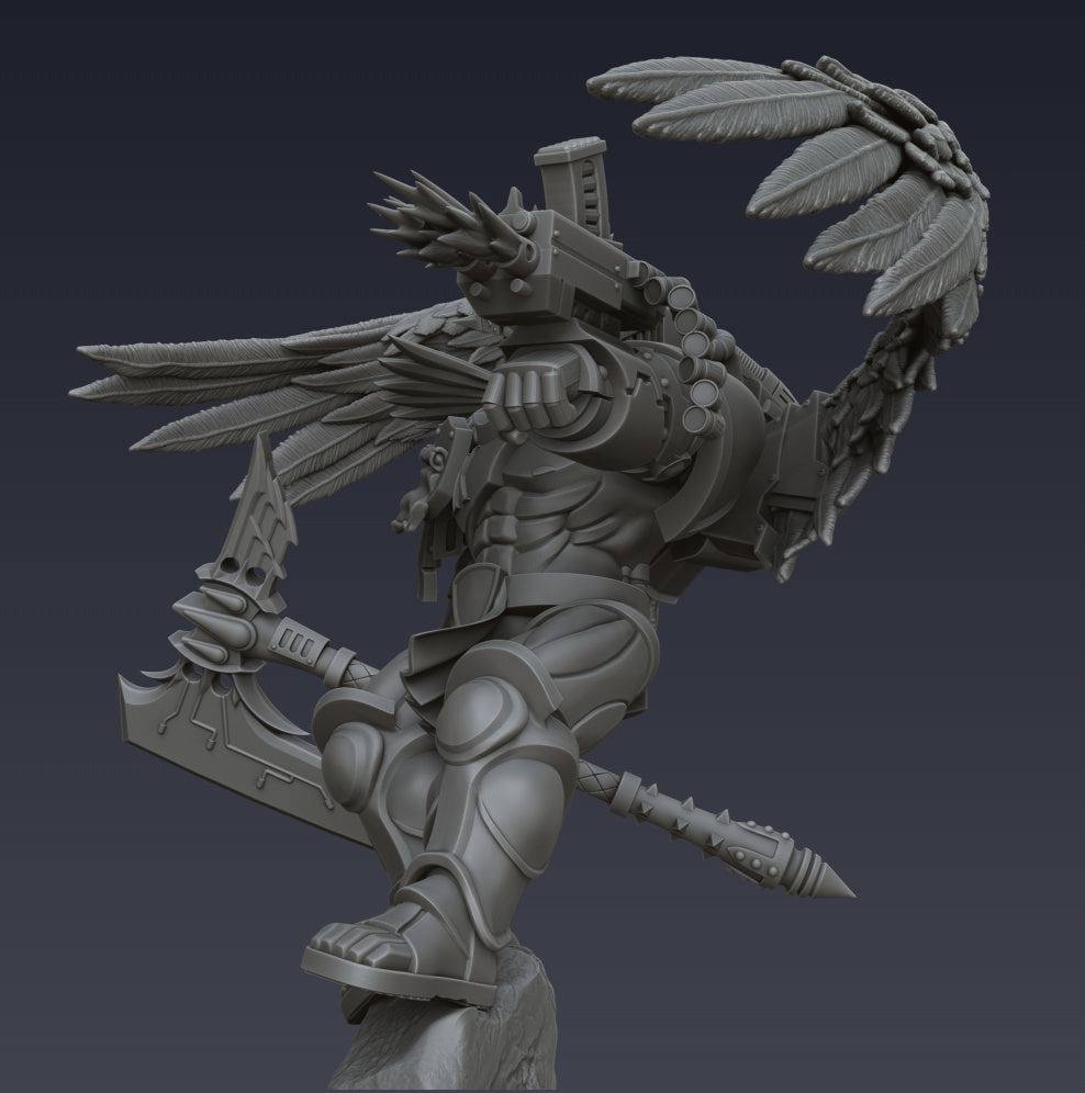 Sanguinary Angel v2 - Bloodbound Cyberbrush 3D Pulse